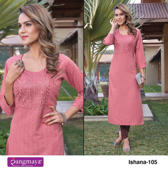 Rangmaya Ishana Designer Kurtis Catalog
